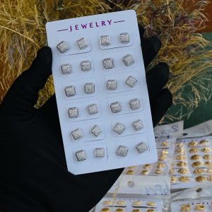 Silver earrings half pack