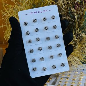 Silver earrings half pack