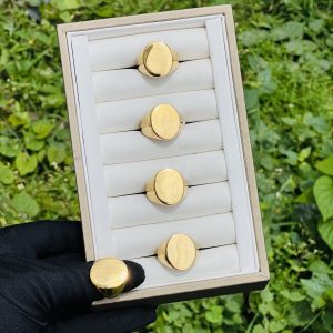 Gold plain male rings 021 size 11