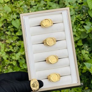 Gold Rolex male rings 022 size 9