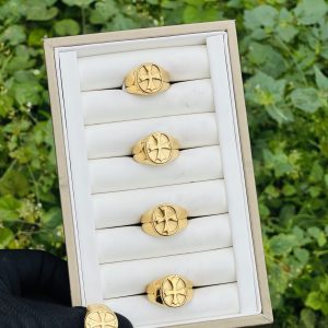Gold cross male rings 030 size 11