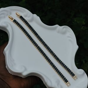 Rq gold black bracelet
