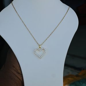 Gold love necklace 009