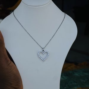 Silver love necklace 017