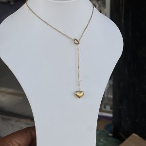 Gold love necklace 003