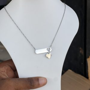 Silver love necklace 004