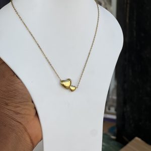 Gold love necklace 005