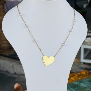 Gold love necklace 007