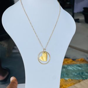Gold love necklace 009
