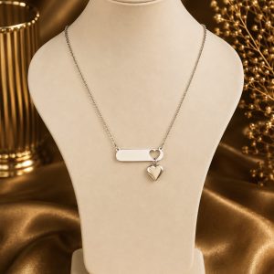 Silver love necklace 004