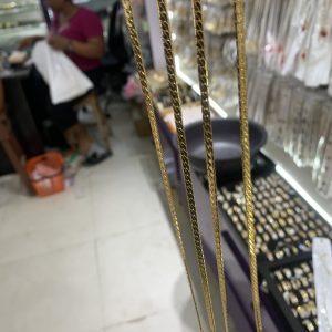 Gold flat anklet