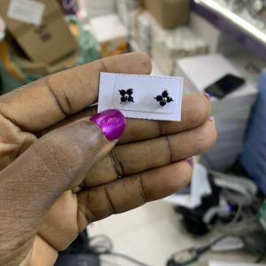 Single black earring
