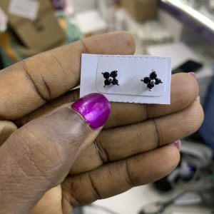 Single black earring
