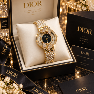 Dior gold watch 001