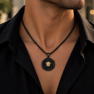 Black Versace necklace 060