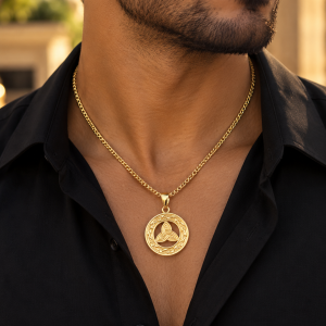 Gold necklace 048