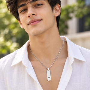 silver necklace 013