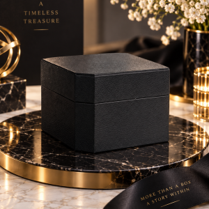 Black luxurious watch box