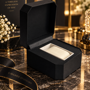 Black luxurious watch box