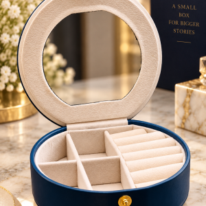 Blue jewelry organizer