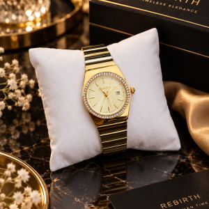 Rebirth 2 toned gold face watch