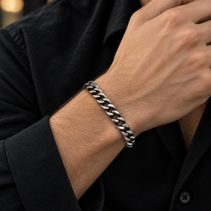 Silver Cuban bracelet 009