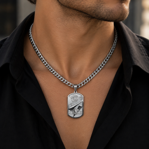 Silver Versace necklace 058