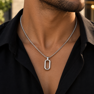 Silver necklace 052