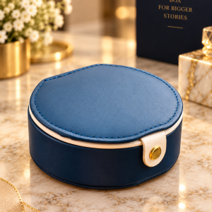 Blue jewelry organizer