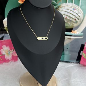 Gold dainty necklace 003