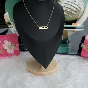 Gold dainty necklace 003