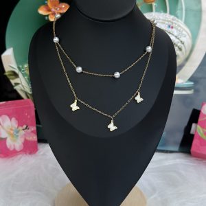 Gold p.b necklace 011