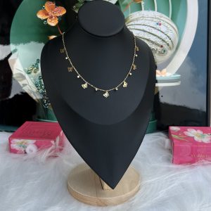 Gold b.s necklace 018