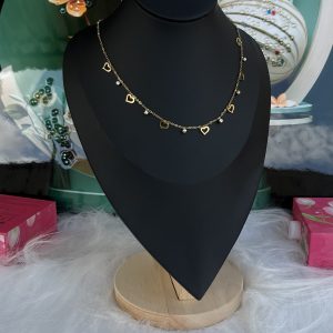 Gold love necklace 020
