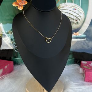 Gold love necklace 021