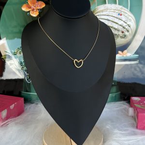 Gold love necklace 021