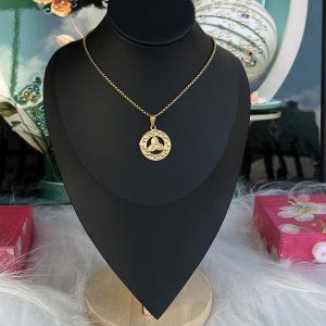 Gold necklace 048
