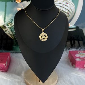 Gold necklace 048