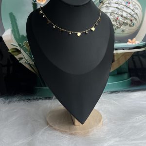 Gold love necklace 065