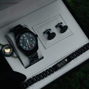 Engraved black Arab face Rolex male combo comes with exact box 012