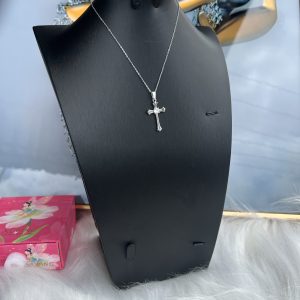 Silver cross necklace