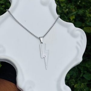 Silver thunder necklace