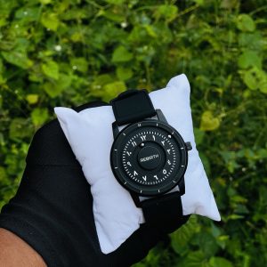 Rebirth black rubber strap