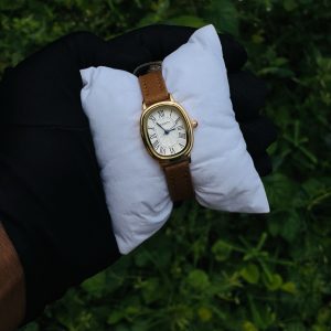 Rebirth white face brown leather strap