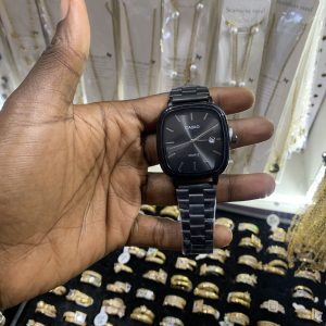 Casio black plain blank watch