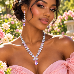 Pink Crystal fashion set