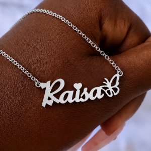 Silver customized necklace 001