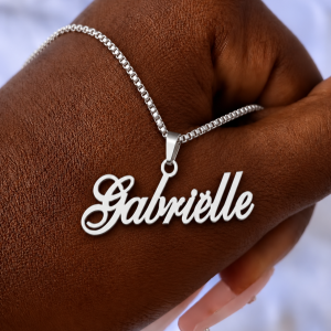 Silver customized necklace 002