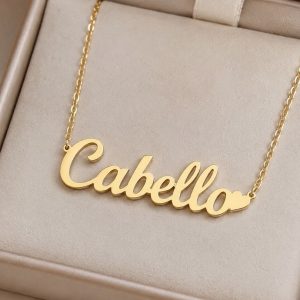Customized gold necklace 001