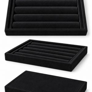 Black suede multi purpose box